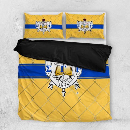 Sigma Gamma Rho Square Pattern Bedding Set All Over Printed