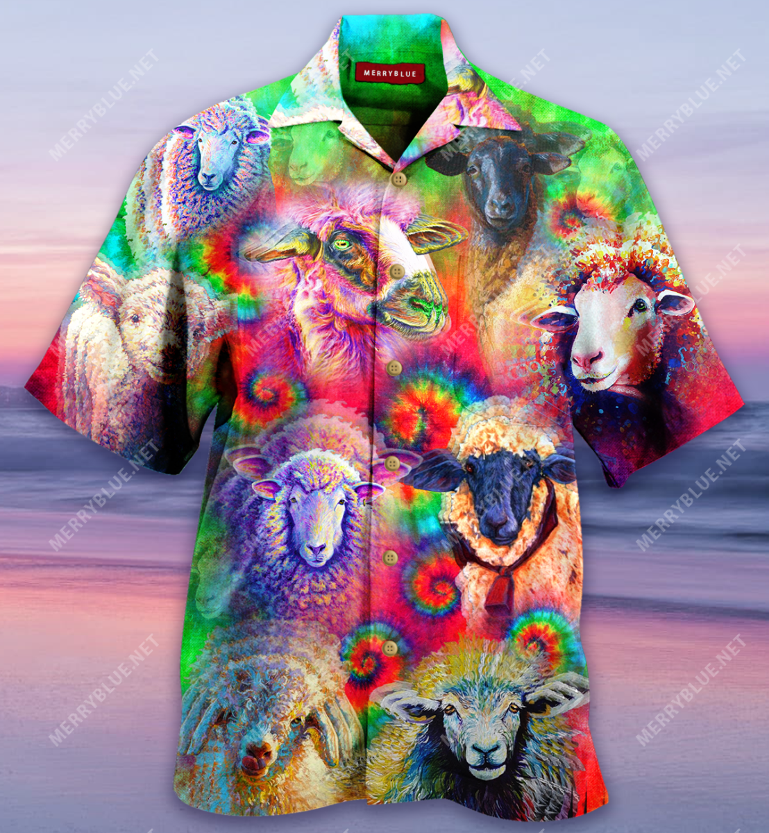 Colorful Sheeps Unisex Hawaii Shirt Ha33148