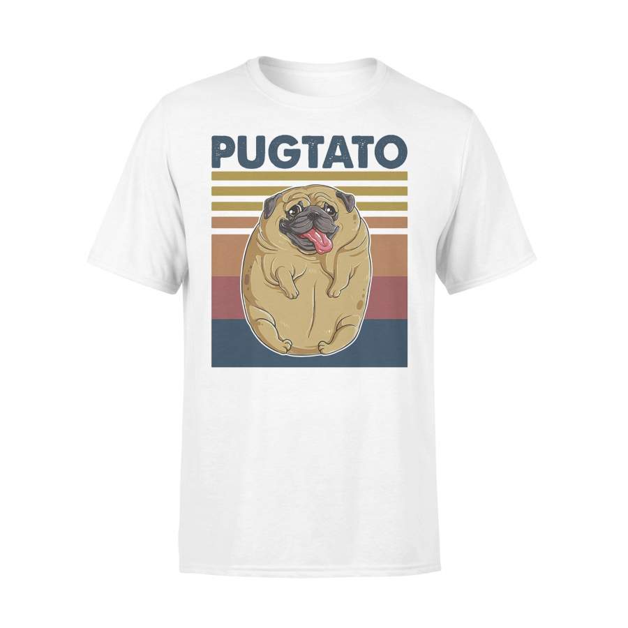 Pugtato Pug Vintage Retro T-shirt