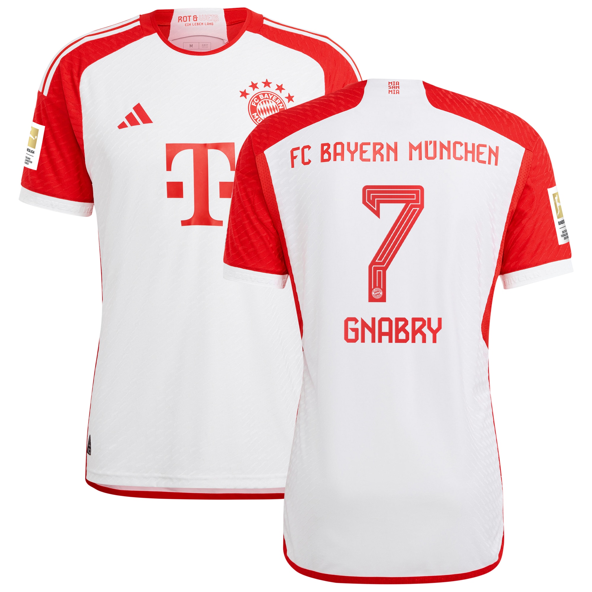 Serge Gnabry Bayern Munich 2023/24 Home Authentic Jersey – White