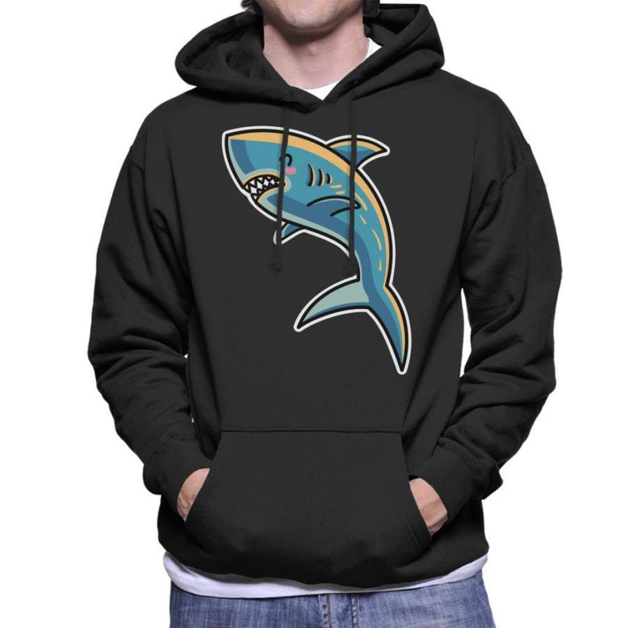 Cute Shark Men’s Hooded Sweatshirt