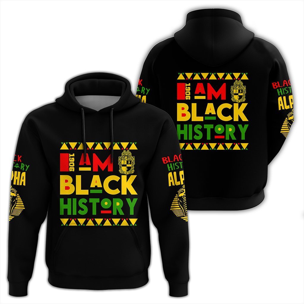 Fraternity Hoodie – Black History Alpha Phi Alpha Pullover Hoodie