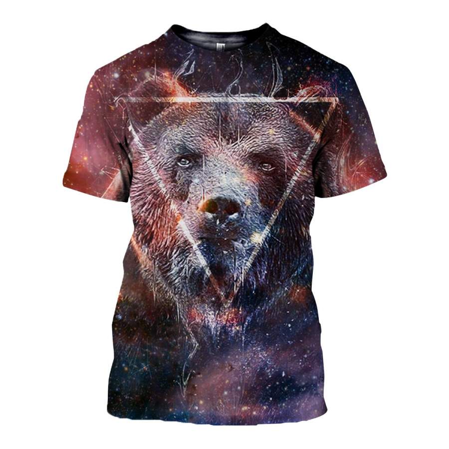 3D All Over Printed Bear T Shirt Hoodie 8120191