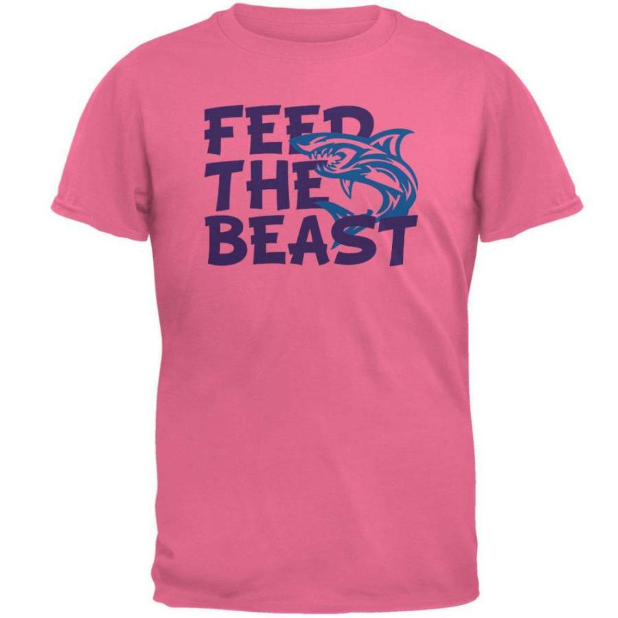 Shark Sharks Feed the Beast Mens T Shirt