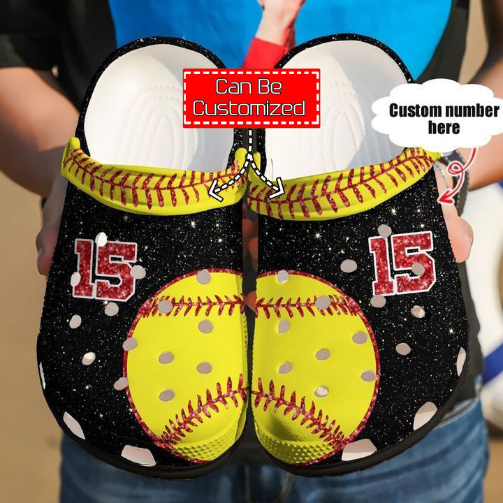 Softball – Custom Name Number Softball Clog Shoes For Men And Women