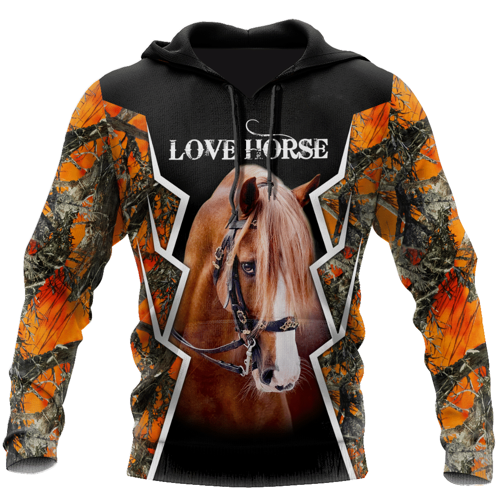 American Quarter Horse Camo 3D All Over Printed Shirts For Men And Women