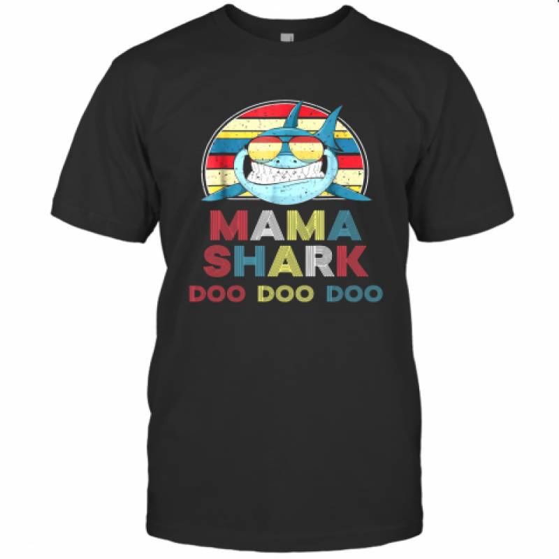 Vintage Mama Shark Vintage T Shirt