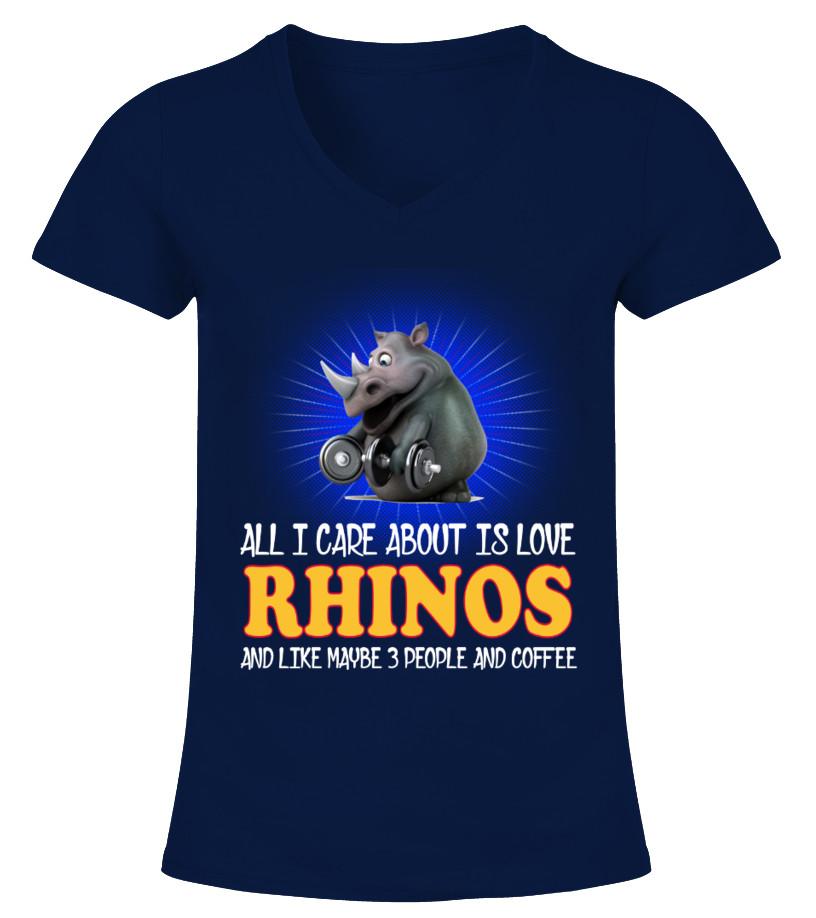 Rhinos Animals Lover T Shirts C-4Y9Ib