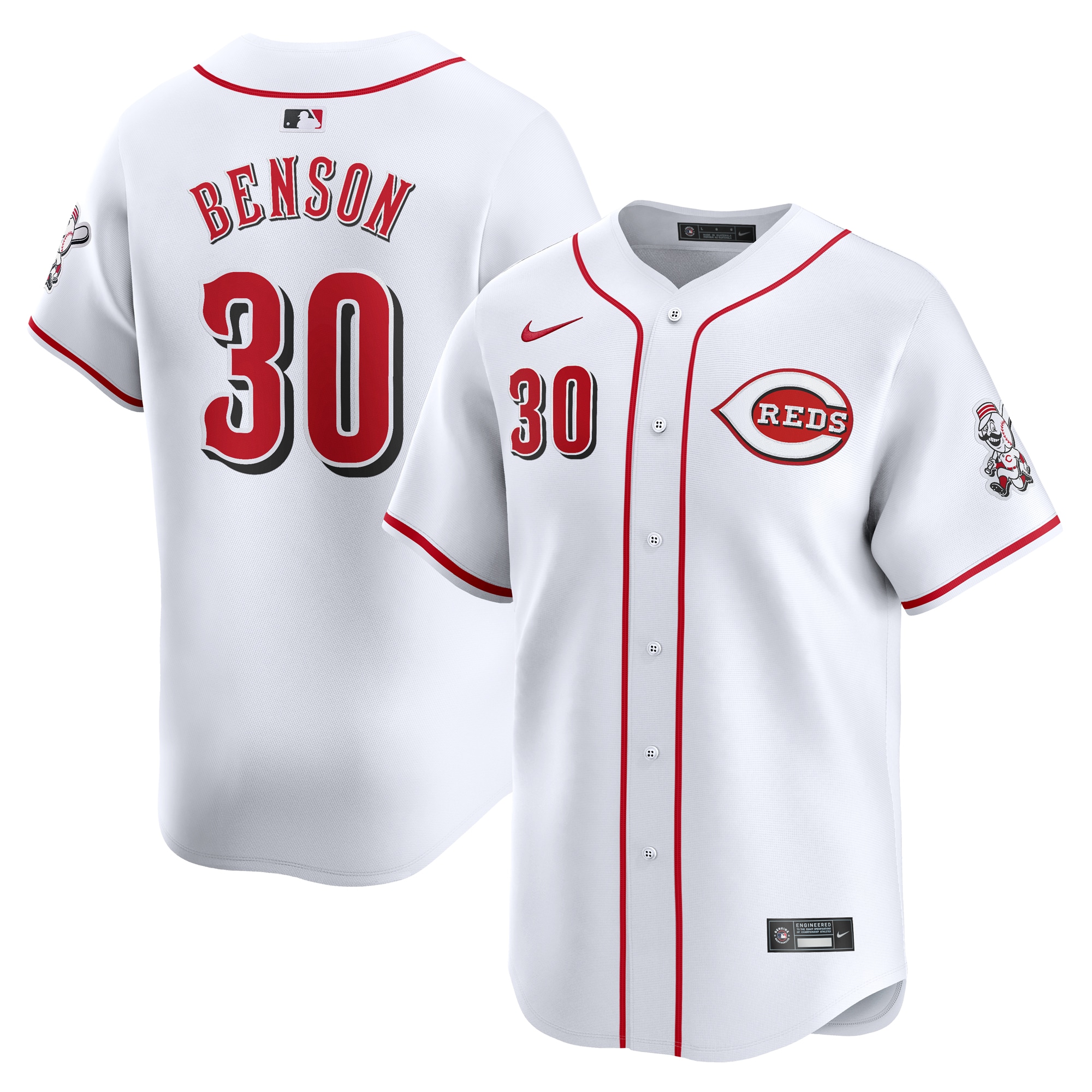 Will Benson Cincinnati Reds Home Limited Player Jersey – White