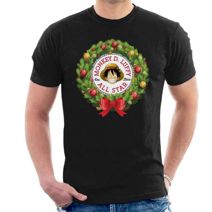 One Piece Monkey Luffy Christmas Converse All Star Men’s T-Shirt