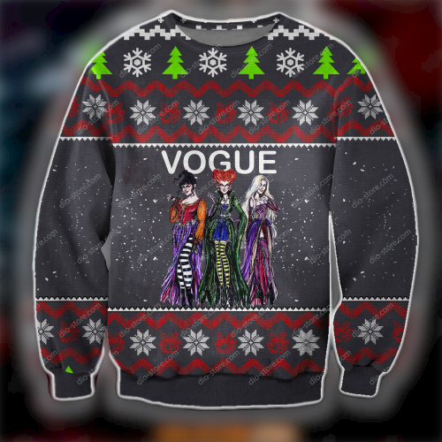 Unifinz Dn Chrsitmas Ugly Sweater Sanderson Sisters Witches Vogue Christmas Sweater 2022