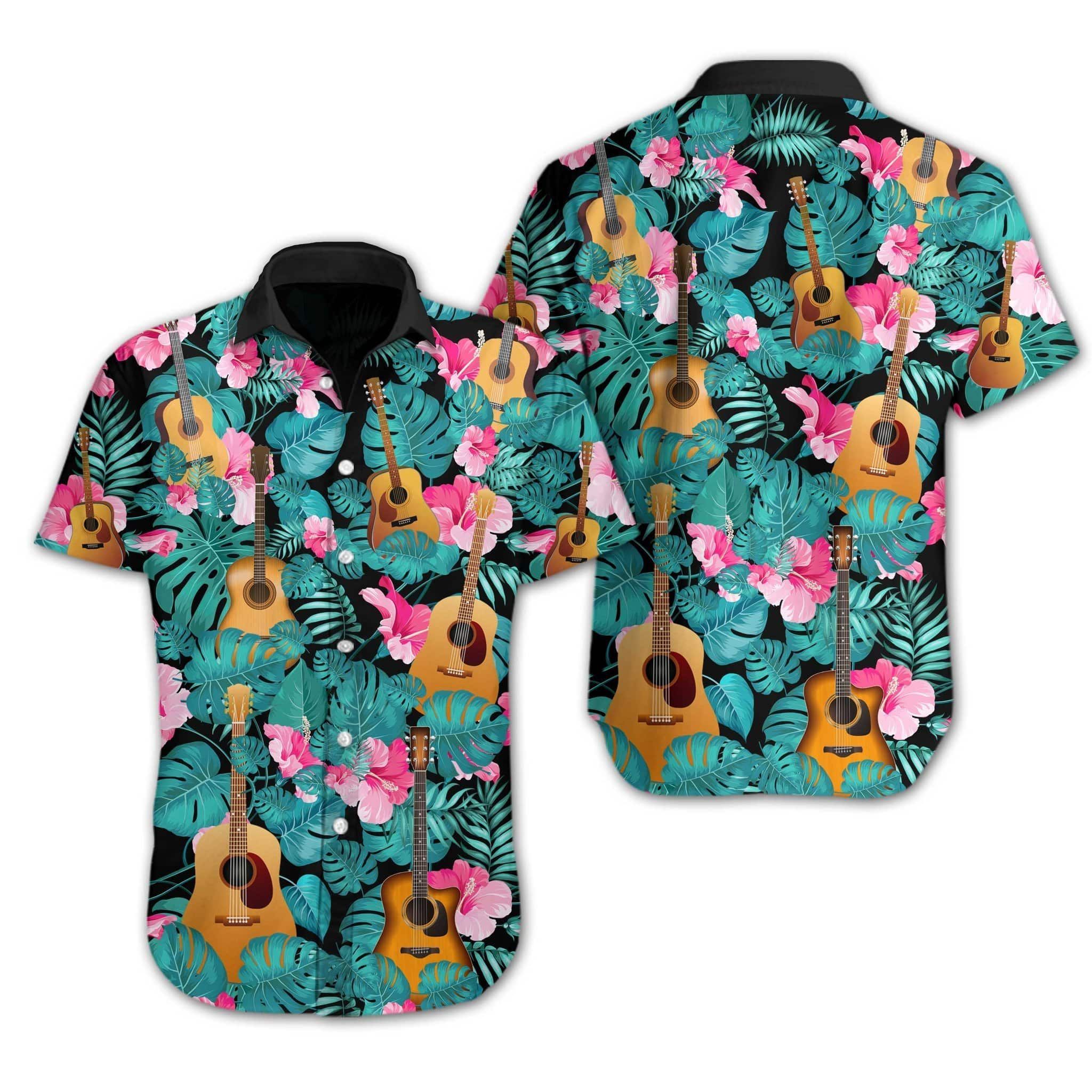 Get Now Hawaii Aloha Shirts Guitar Tropical V Ha6900