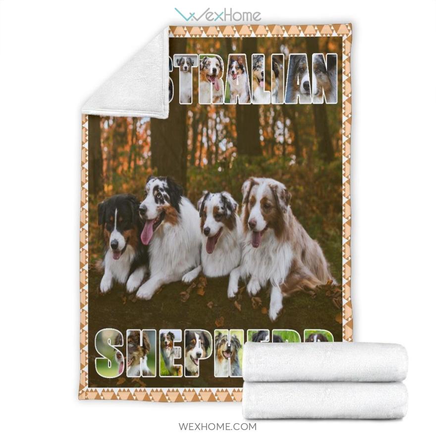 Australian Shepherd Dog Lovers Premium Blanket