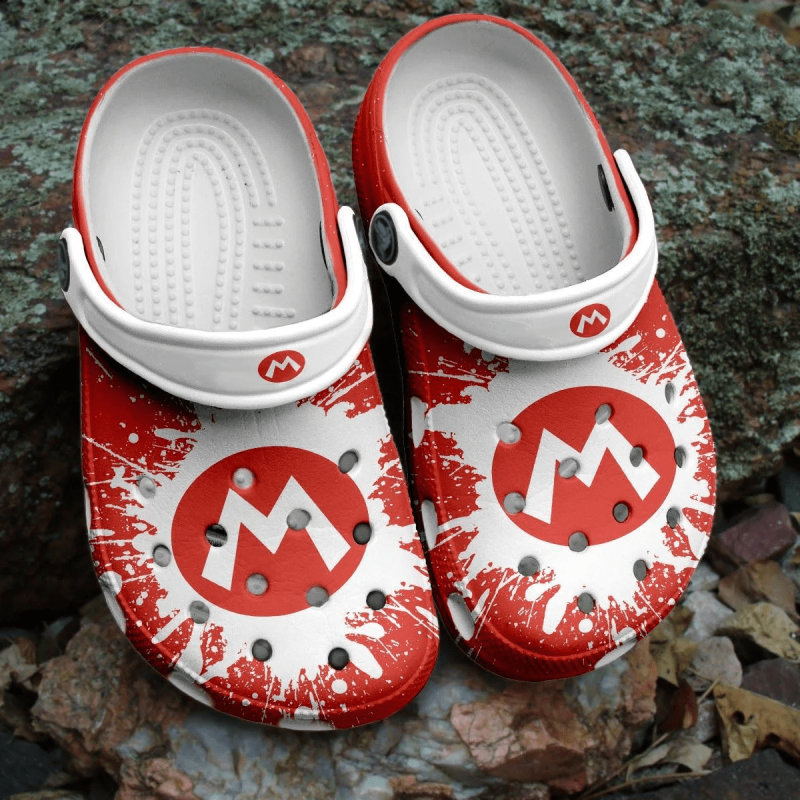 Super Mario Game shoes G02D5 Crocs Crocband Clogs Shoes For Men Women