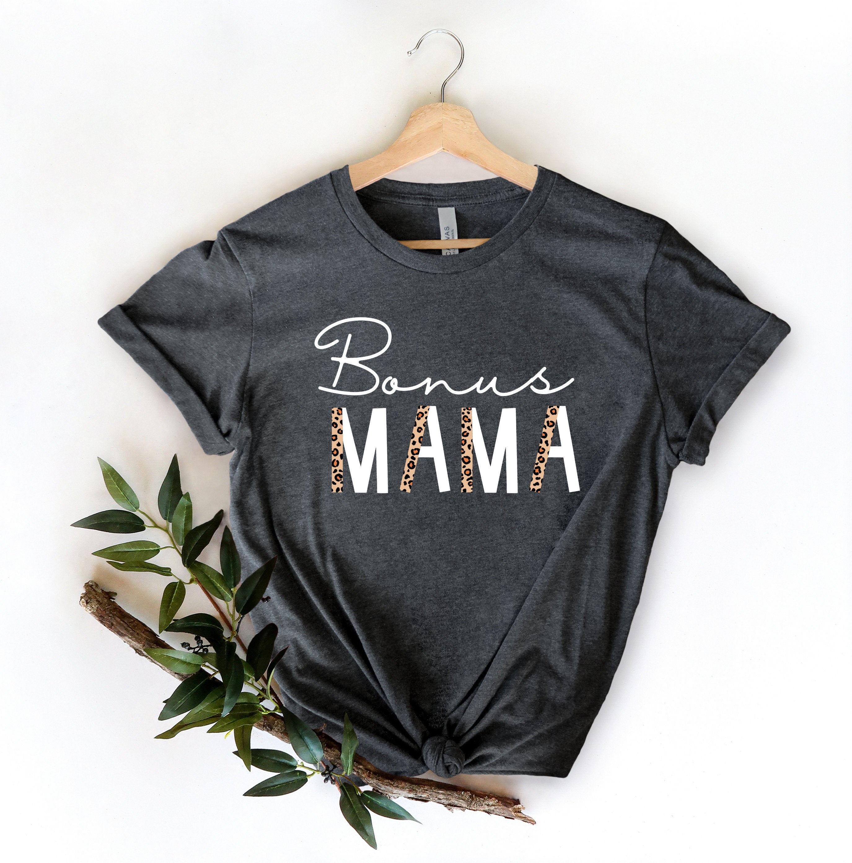 Bonus Mama Leopard Graphic Unisex T Shirt, Sweatshirt, Hoodie Size S – 5XL