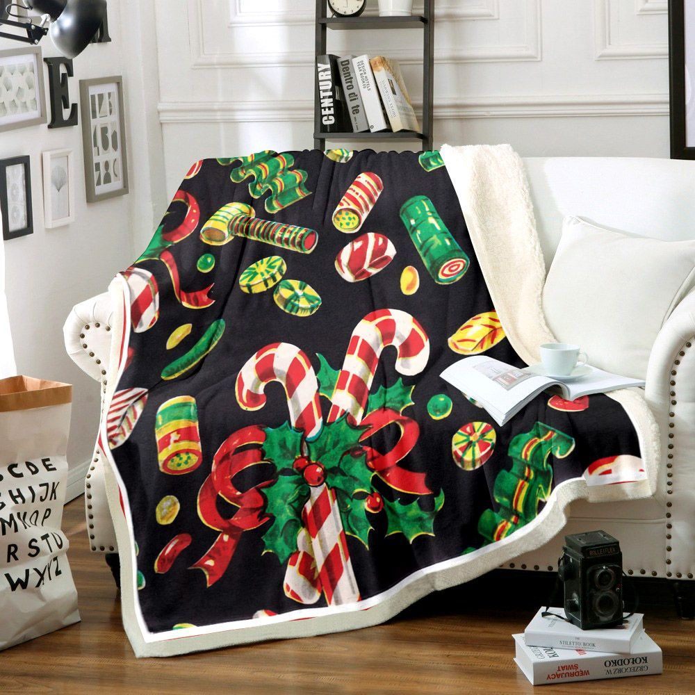 Christmas Candy Tt1411049Tt Sherpa Fleece Blanket