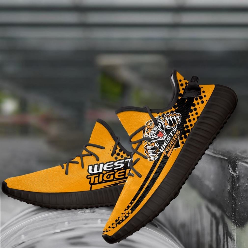 Wests Tigers Nrl Yeezy Sneakers Shoes Art 1527