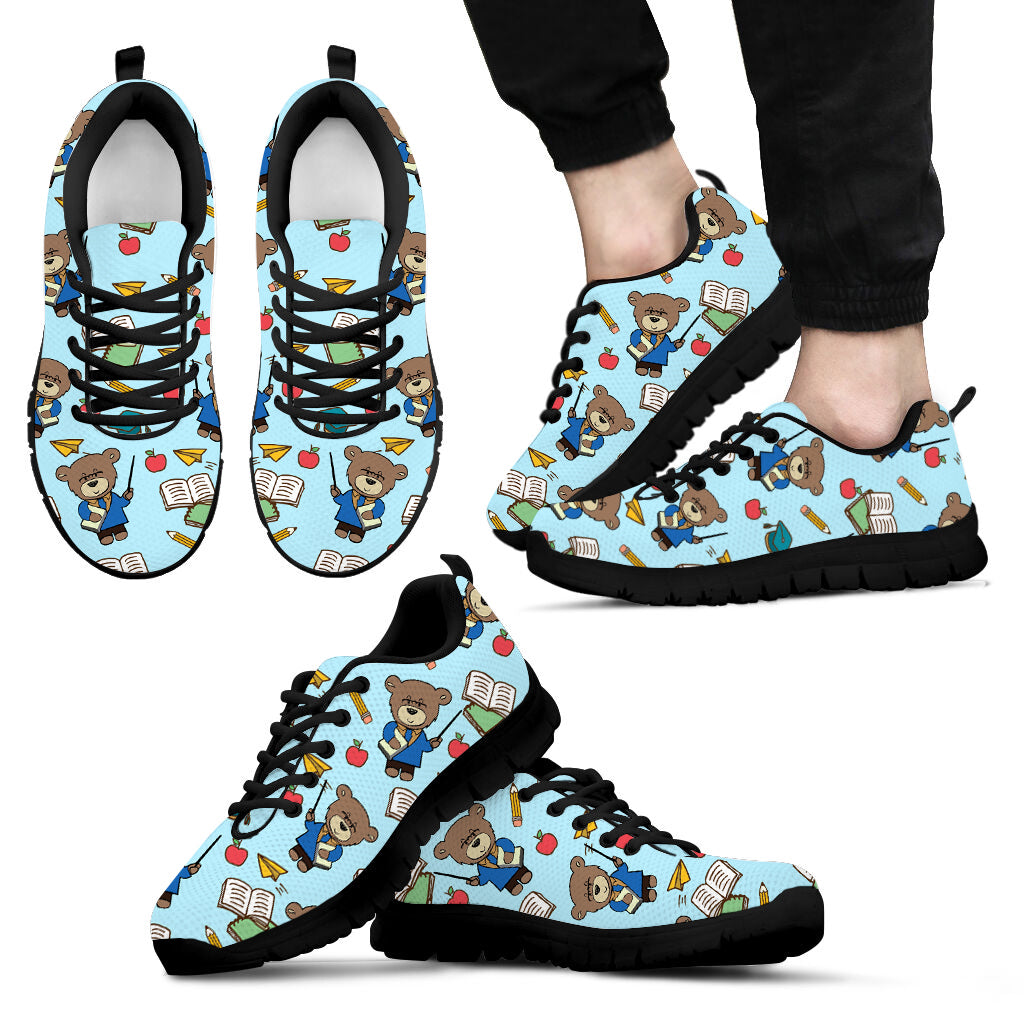 Teacher Bear Pattern Sneaker Fashion Comfortable Shoes Running Walking Lightweight Casual Shoes