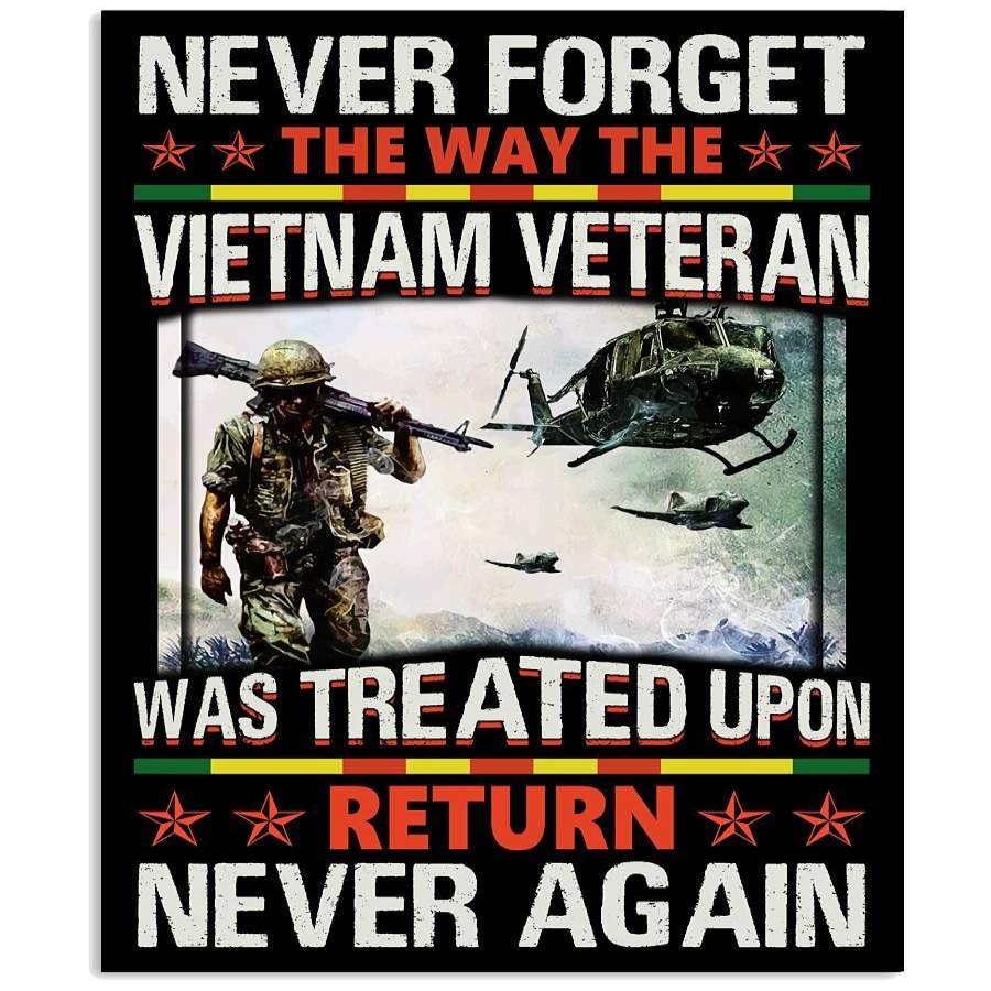 Never Forget Vietnam Veteran Gift Vertical Poster – MD – Home Decor Styles