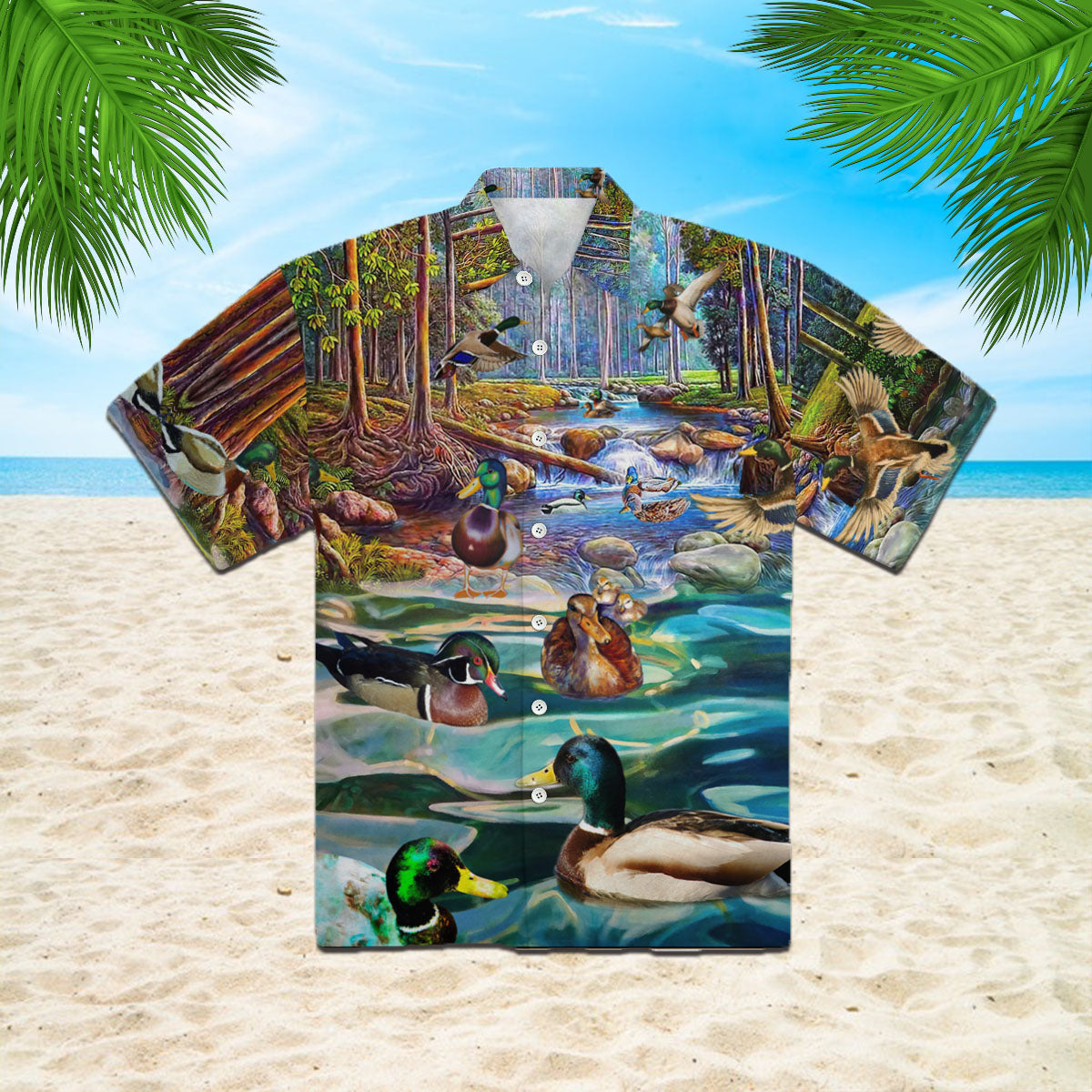 Oragontee Beautiful Mallard Hawaii Shirt For Men Women Adult Ha74575