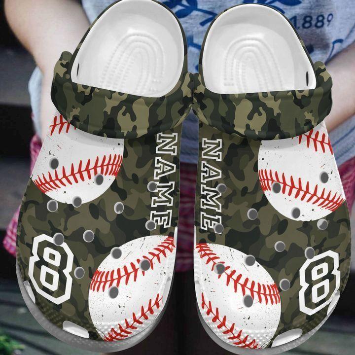 Baseball Personalize Clog, Custom Name, Text, Fashion Style For Women, Men, Kid, Print 3D Love Baseball 1