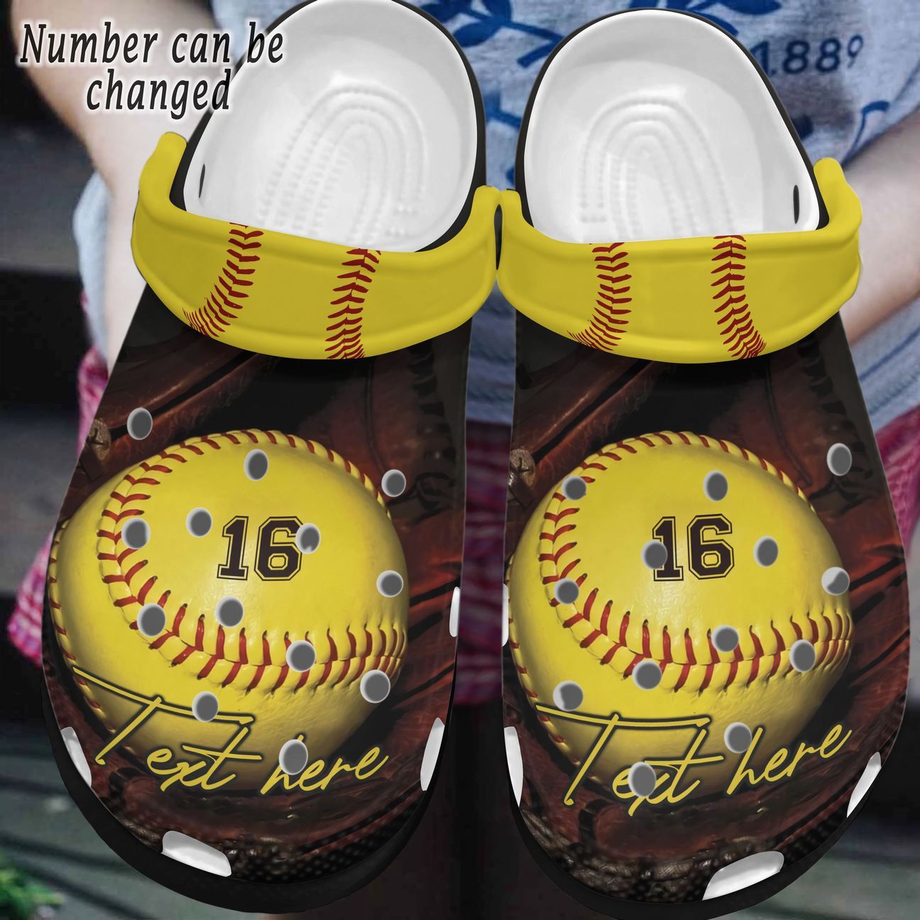 Softball Personalized Clog, Custom Name, Text, Color, Number Fashion Style For Women, Men, Kid, Print 3D Softball Lover