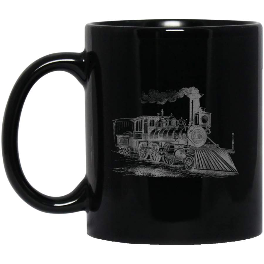 Vintage Steam Train Railway Locomotive Coffee Mug