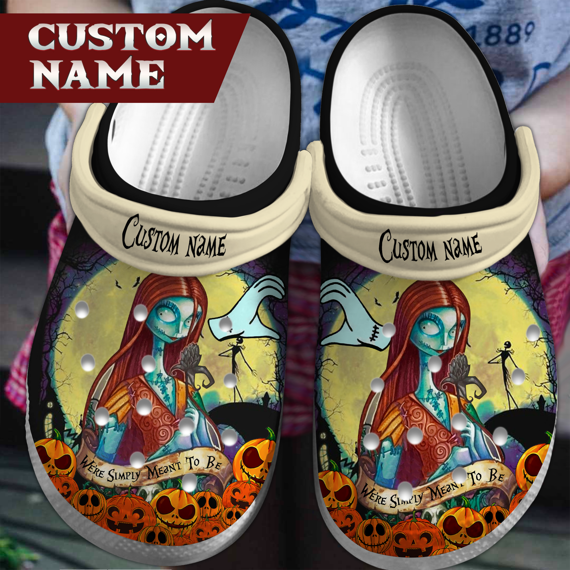 The Nightmare Before Christmas Cartoon Crocs Crocband Clogs Shoes Comfortable For Men Women and Kids 4