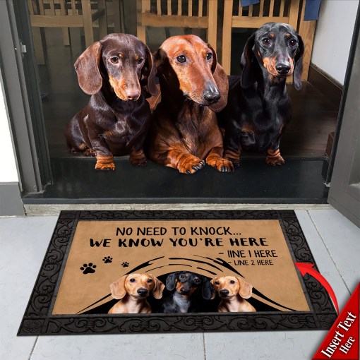 Dachshund M288 Custom Doormat All Over Printed (6228)