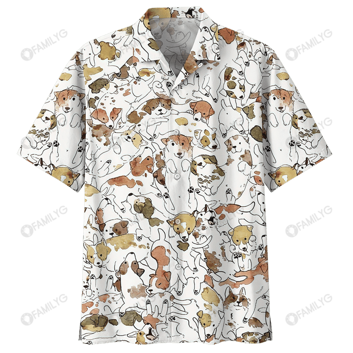 Dog Shirt – Retriever Puppy Dog Hawaiian Shirt