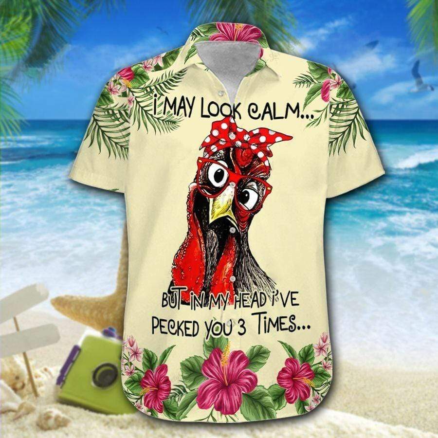 Hawaii Aloha Shirts Chicken I May Look Lover Hawaii Shirt For Men Women Ha102303