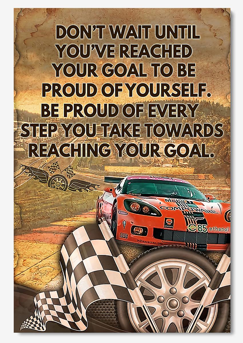 Be Pround Of Yourself Every Step Motivation Quotes Wall Art For Home Decor Poster