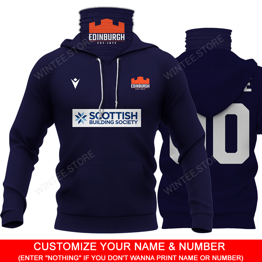 09Edinburgh001 – CUSTOMIZE YOUR NAME & NUMBER – HOT SALE 3D PRINTED