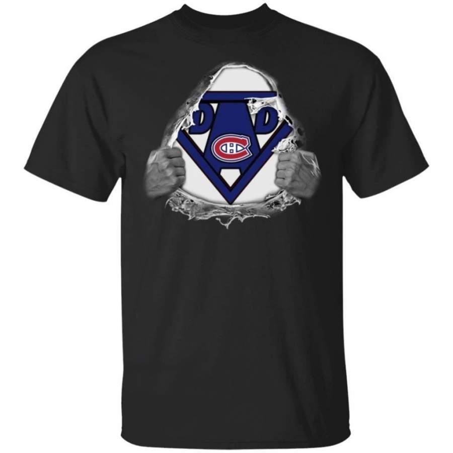 Dad Super Fan Montreal Canadiens Hockey T-Shirt Gift For Dad