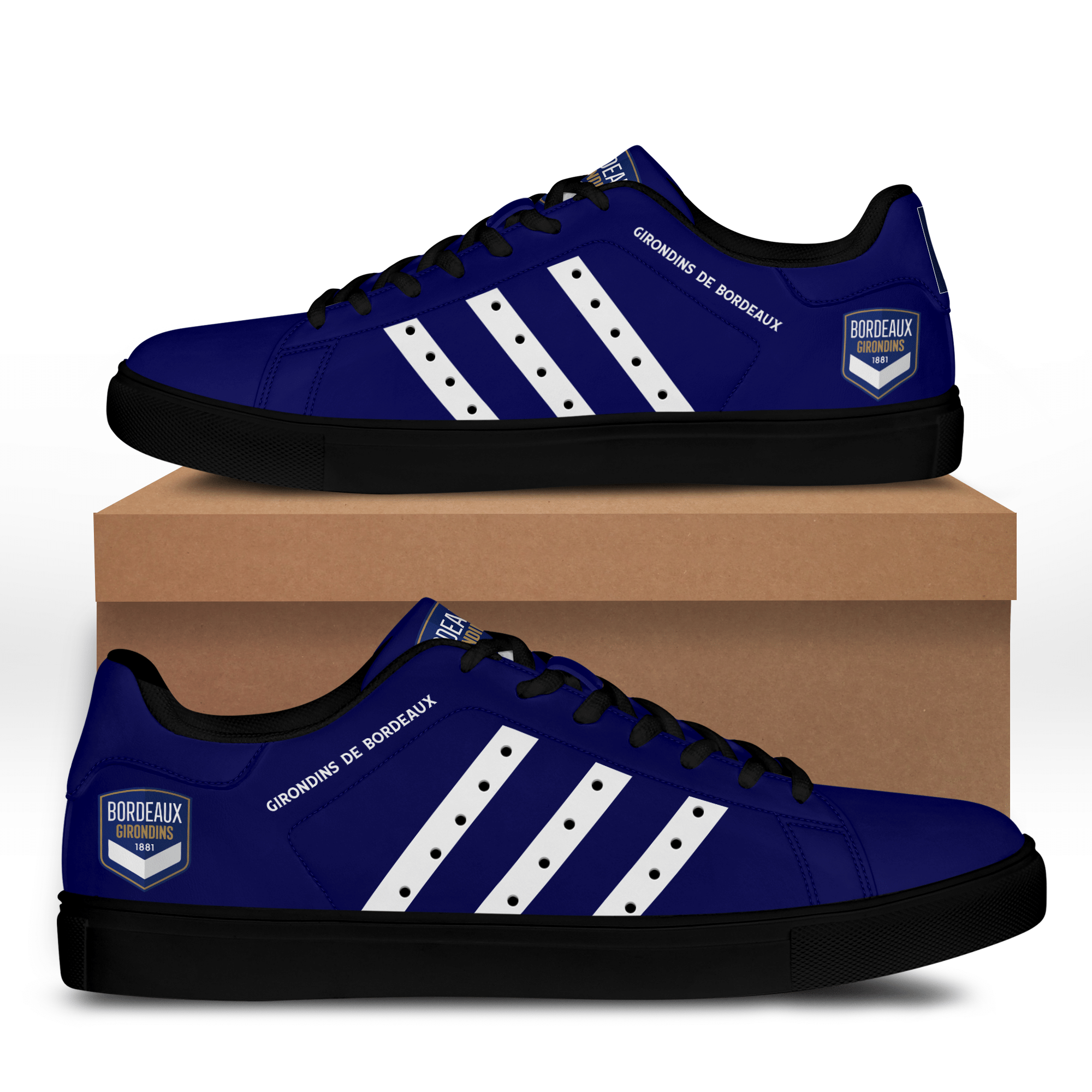 Girondins De Bordeaux Low Top White Shoes – V4