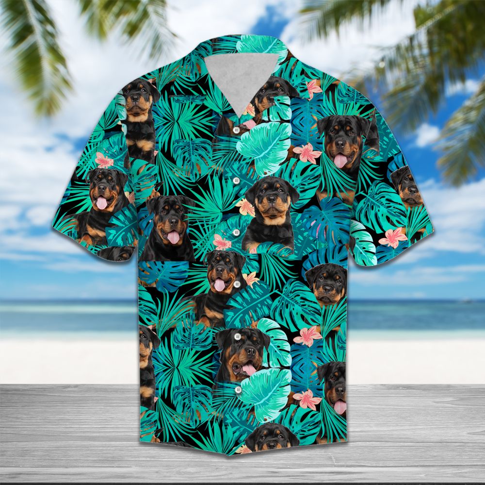 Rottweiler Tropical Hawaii Shirt Ha28889