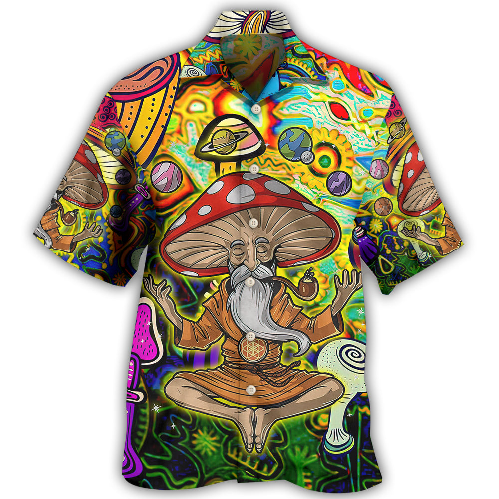 Hippie Mushroom Witch Colorful Hawaii Shirt Ha42221