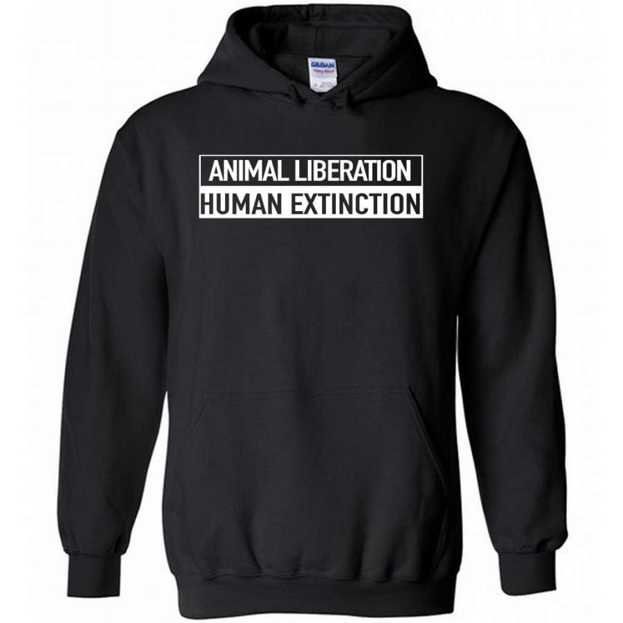 Animal Liberation Human Extinction – Gildan Heavy Blend Hoodie