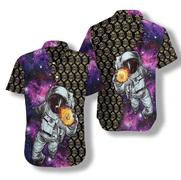 Bitcoin In The Galaxy Hawaii Shirt Unisex Adult Ha43008