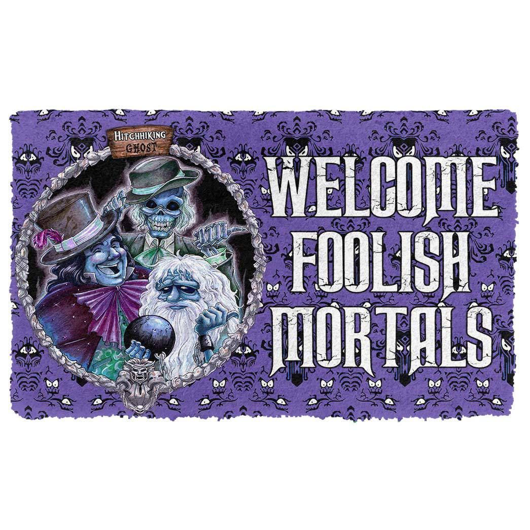 Alohazing 3D Welcome Foolish Mortals Doormat