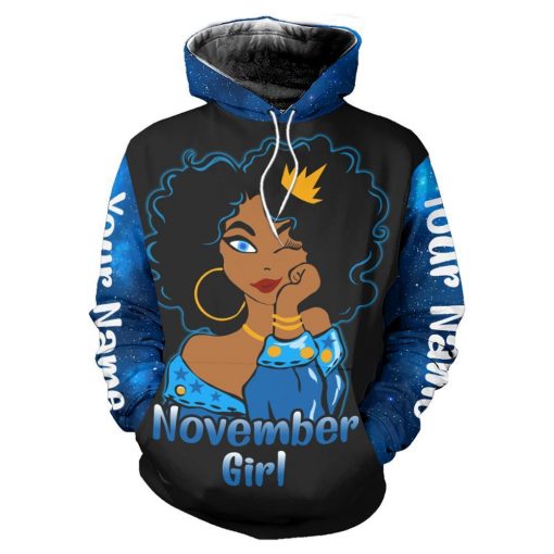 Personalized Name November Girl 3D All Over Print