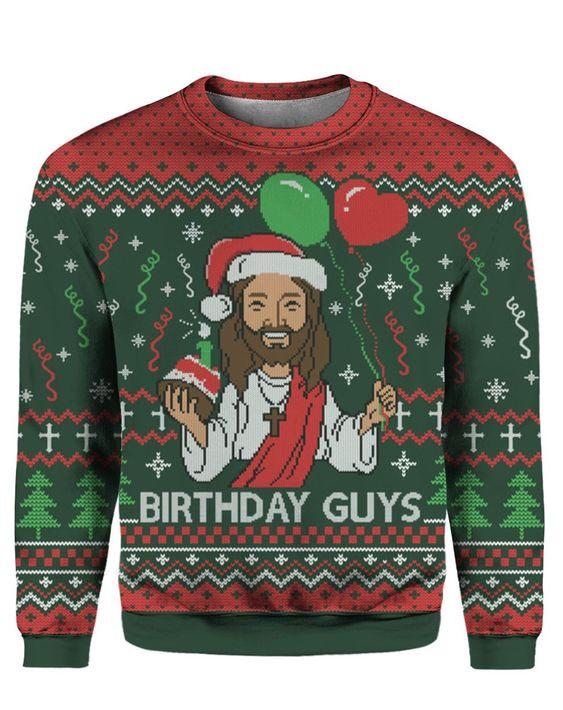 Birthday Guys Ugly Christmas Sweater | For Men & Women | Adult | Us5542