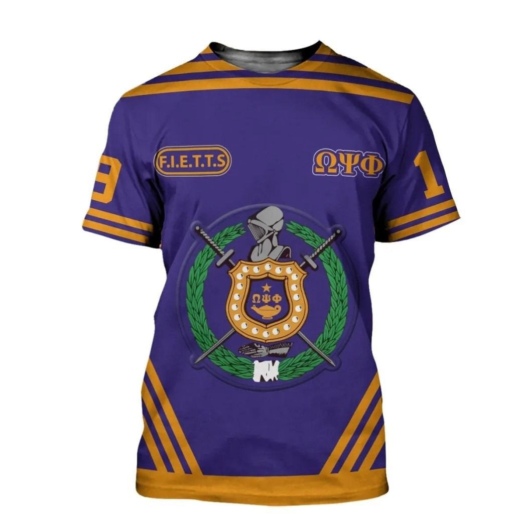 Fraternity Tshirt – Omega Psi Phi Three Line Style Tshirt