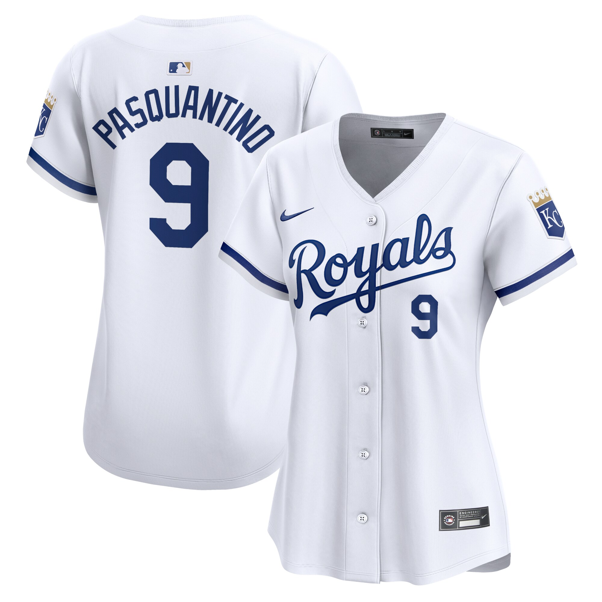 Vinnie Pasquantino Kansas City Royals Women's Home Limited Player Jersey – White