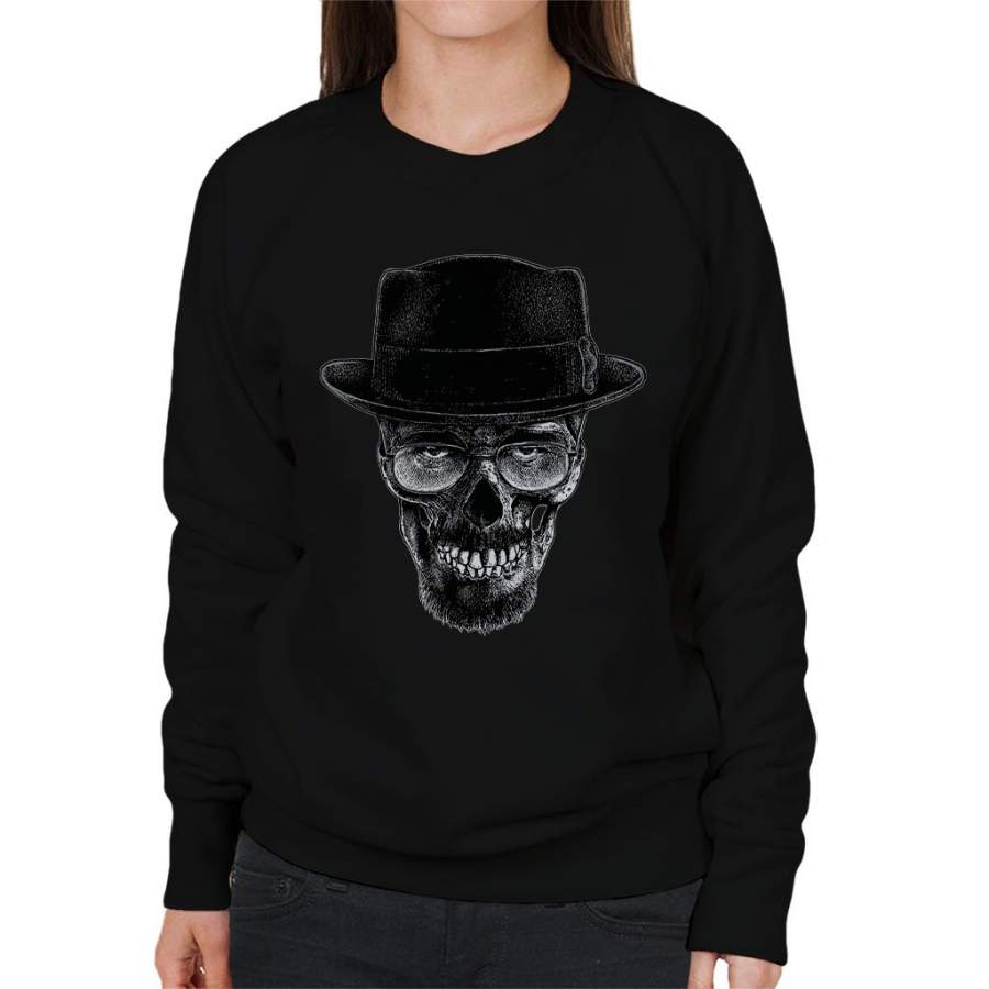 Breaking Bad Heisenberg Skull Women’s Sweatshirt