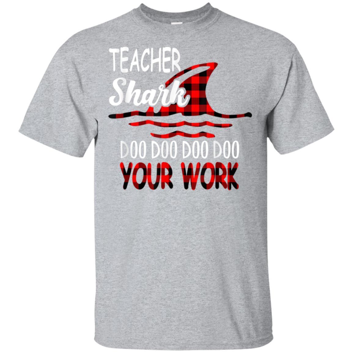 Teacher Shark Doo Doo Doo Your Work T Shirts For Women