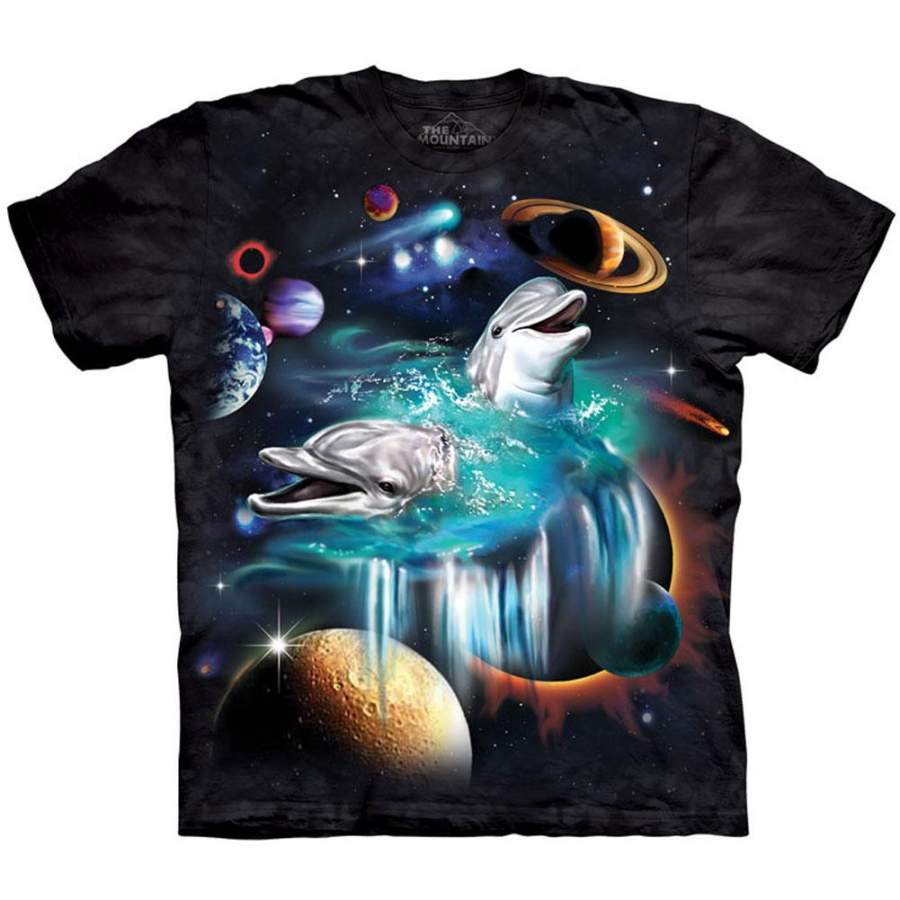 Galaxy Dolphins T-shirt