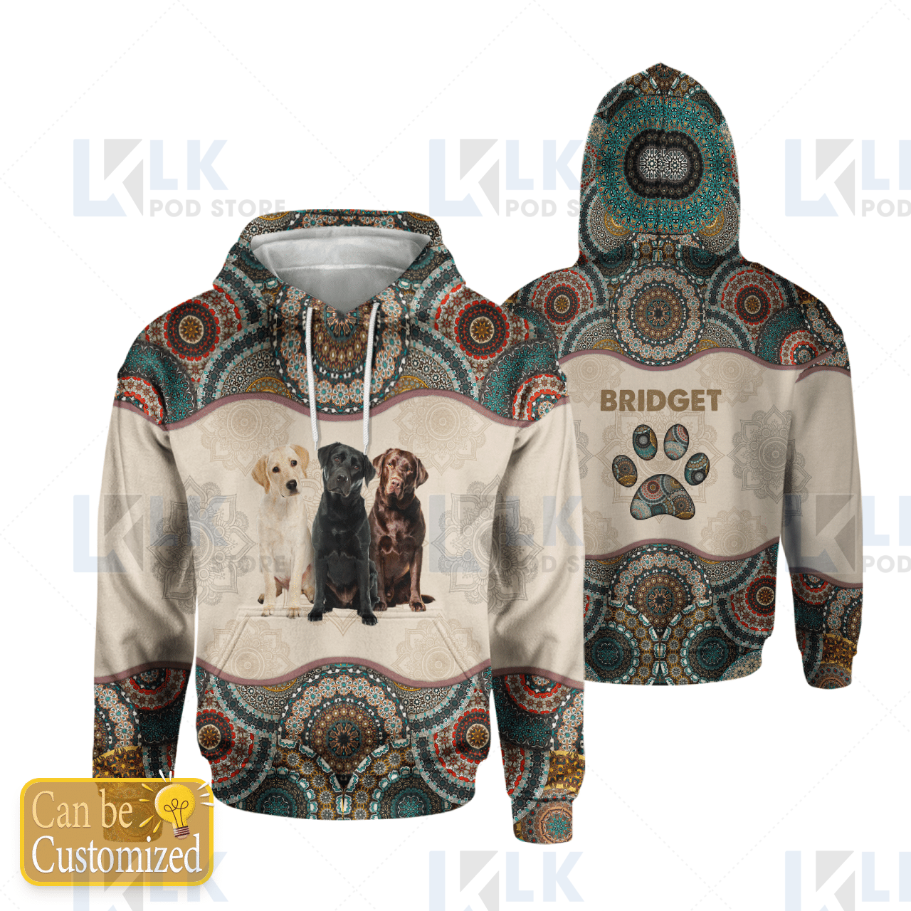 Labrador – Mandala Super Legend Hoodie [Id3-N]