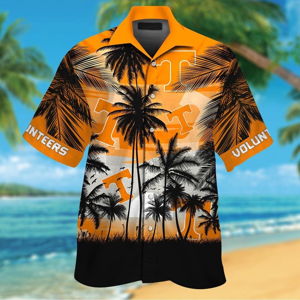 Tennessee Volunteers Hawaiian Short Sleeve Button Up Tropical Shirt