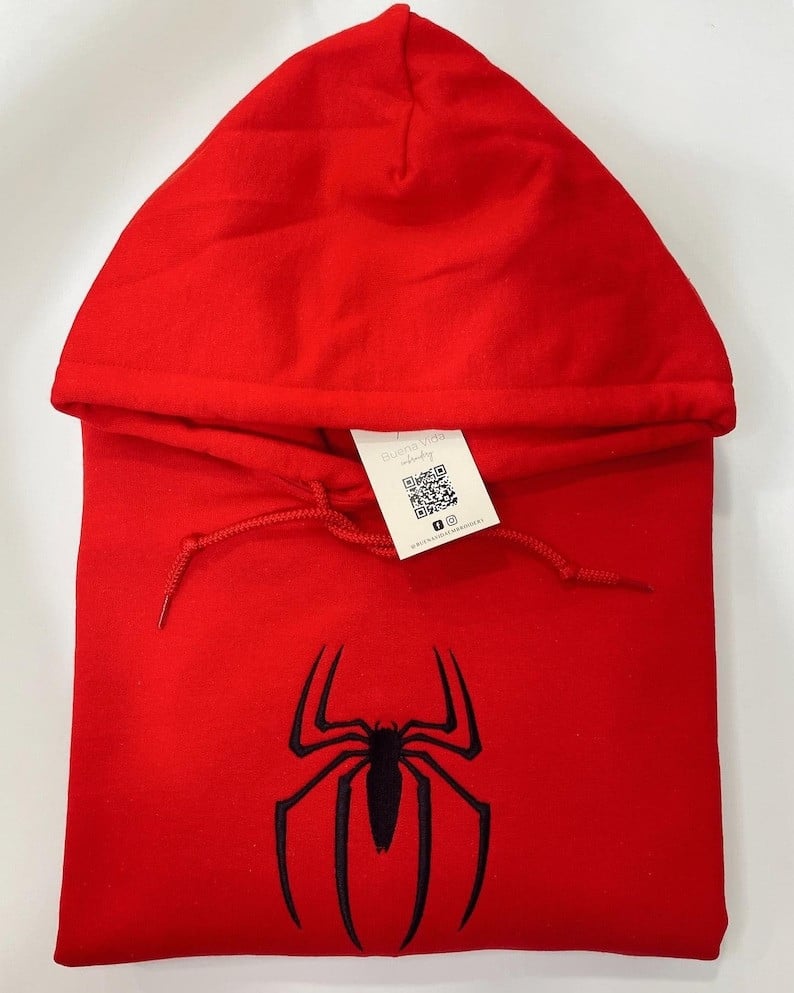 Spider Embroidered Hoodie Embroidered T-Shirt Sweatshirt Hoodie